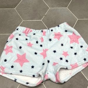 fluffy pj shorts
